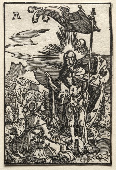 人の堕落と贖い：聖マリア・マグダーレンに現れたキリストc。 1515。 作： Albrecht Altdorfer