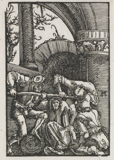 人の堕落と贖い：いばらで冠されたキリスト、c。 1515。 作： Albrecht Altdorfer
