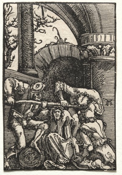 人の堕落と贖い：いばらで冠されたキリスト、c。 1515。 作： Albrecht Altdorfer