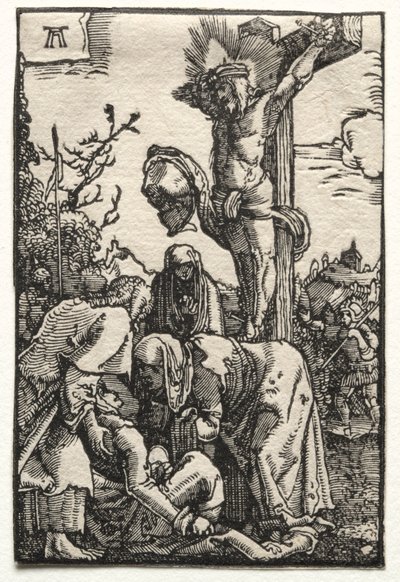 人間の堕落と贖い：十字架上のキリスト 作： Albrecht Altdorfer
