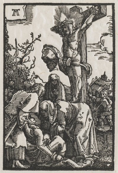 人の堕落と贖い：十字架上のキリスト、c。 1515。 作： Albrecht Altdorfer