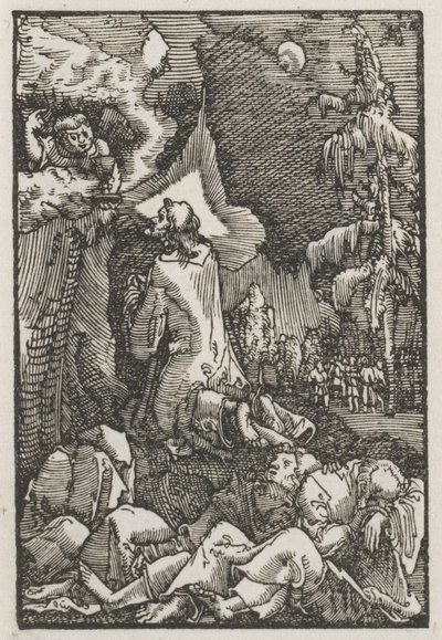 人間の堕落と贖い：オリーブ山のキリスト 作： Albrecht Altdorfer