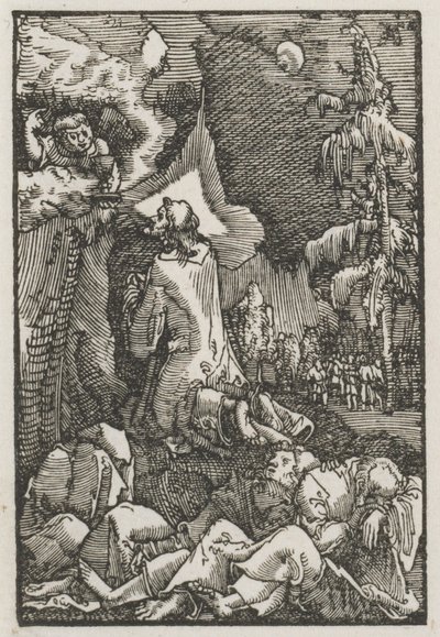 人の堕落と贖い：オリーブ山のキリスト、c。 1515。 作： Albrecht Altdorfer