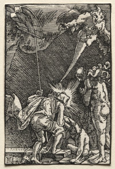 人間の堕落と償還: 地獄への降下 作： Albrecht Altdorfer