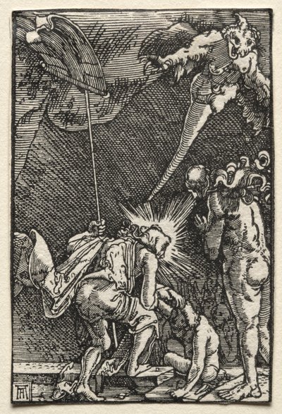 人間の堕落と贖罪。地獄への降下、1515年頃。 作： Albrecht Altdorfer