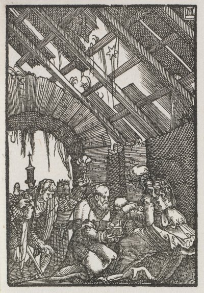人間の堕落と贖い: 賢者の崇拝 作： Albrecht Altdorfer