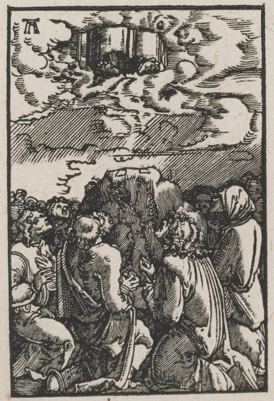 人類の堕落と贖い：昇天c。 1515。 作： Albrecht Altdorfer