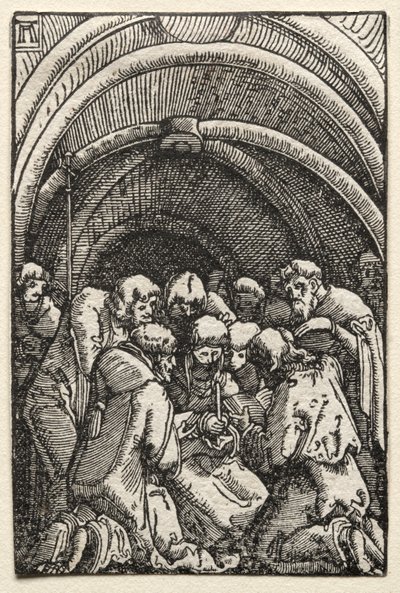 男の堕落と贖い：聖母の死、c。 1515。 作： Albrecht Altdorfer