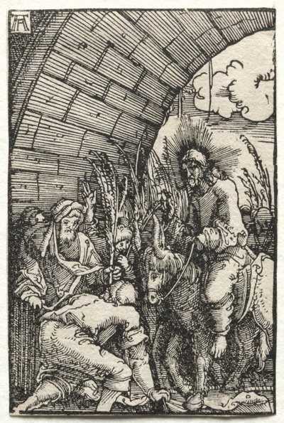 人間の堕落と贖い：エルサレムへの参入 作： Albrecht Altdorfer