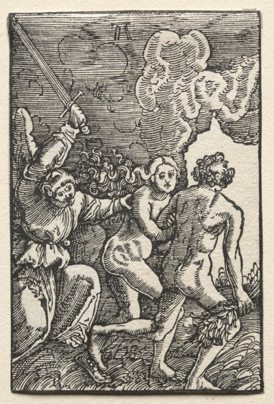 人間の堕落と贖い：エデンからの追放 作： Albrecht Altdorfer
