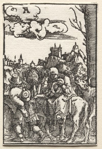 人間の堕落と贖い：エジプトへの逃避 作： Albrecht Altdorfer