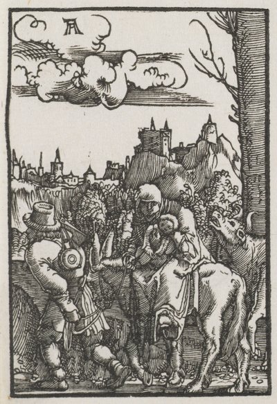 人間の堕落と贖い：エジプトへの逃避 作： Albrecht Altdorfer