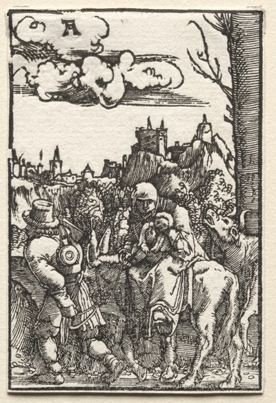 人間の堕落と贖罪。1515年頃の「エジプトへの逃避」。 作： Albrecht Altdorfer