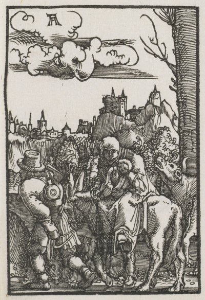 人の堕落と贖い：エジプトへの逃避c。 1515。 作： Albrecht Altdorfer