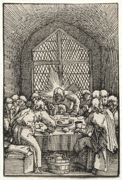 人間の堕落と償還: 最後の晩餐 作： Albrecht Altdorfer