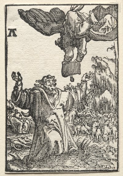 人間の堕落と贖い：ヨアヒムへの天使のメッセージ 作： Albrecht Altdorfer