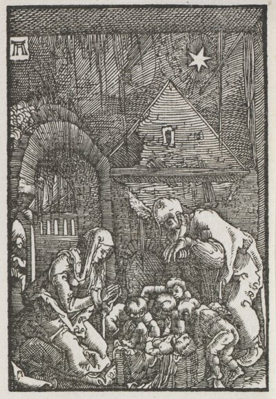 人間の堕落と贖い：降誕 作： Albrecht Altdorfer