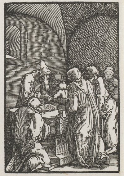 人間の堕落と贖い：神殿でのキリストの奉献 作： Albrecht Altdorfer