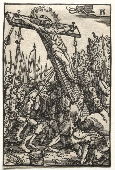 男の堕落と贖い：十字架の復活、c。 1515。 作： Albrecht Altdorfer