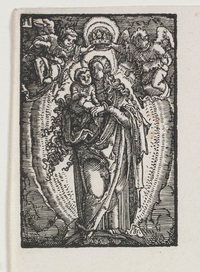 人間の堕落と償還：天の女王としての聖母 作： Albrecht Altdorfer