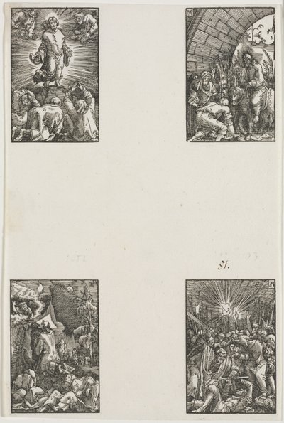 人の堕落と贖い、c。 1515。 作： Albrecht Altdorfer