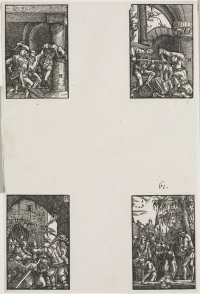 人の堕落と贖い、c。 1515。 作： Albrecht Altdorfer