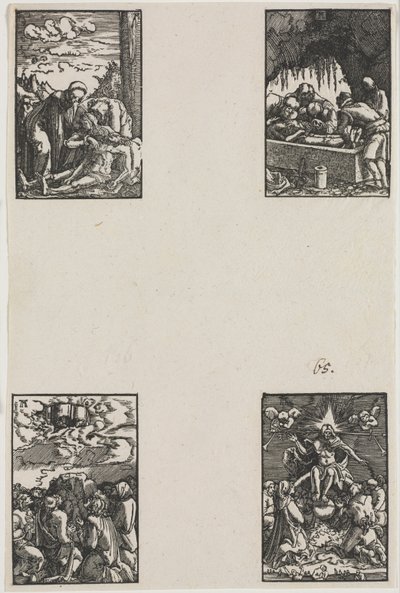 人の堕落と贖い、c。 1515。 作： Albrecht Altdorfer