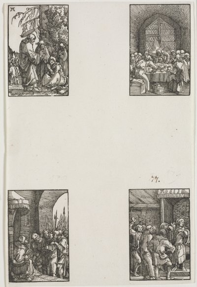 人の堕落と贖い、c。 1515。 作： Albrecht Altdorfer