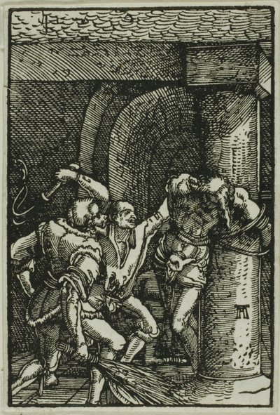 鞭打ち、『人間の堕落と贖い』より 作： Albrecht Altdorfer
