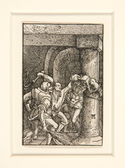 鞭打ち、シリーズ「人間の堕落と贖い」より 作： Albrecht Altdorfer