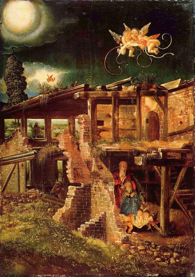 聖なる夜キリストの降誕c。 1513 作： Albrecht Altdorfer
