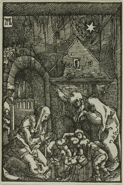 キリスト降誕、『人間の堕落と贖い』より 作： Albrecht Altdorfer