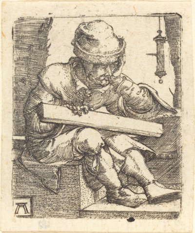 物思いにふける大工 作： Albrecht Altdorfer