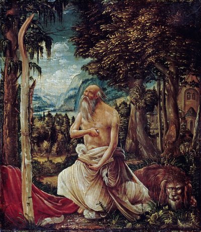 悔い改めた聖ジェローム、1507 作： Albrecht Altdorfer