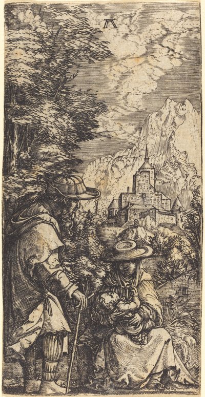 エジプトへの逃亡中の休息 作： Albrecht Altdorfer
