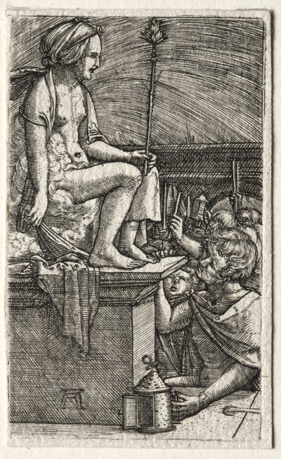 ローマの遊女または魔術師バージルの復讐、1520-1526。 作： Albrecht Altdorfer
