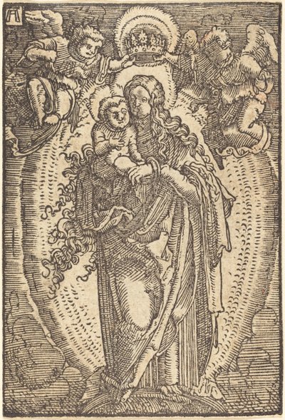 天使に戴冠された聖母 作： Albrecht Altdorfer