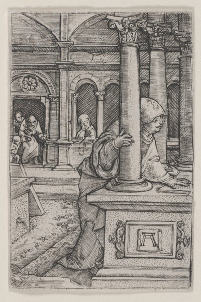 神殿でイエスを求める処女 作： Albrecht Altdorfer