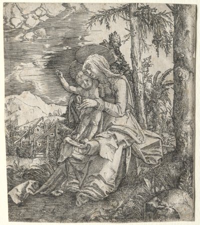 風景の中の聖母c。 1515。 作： Albrecht Altdorfer