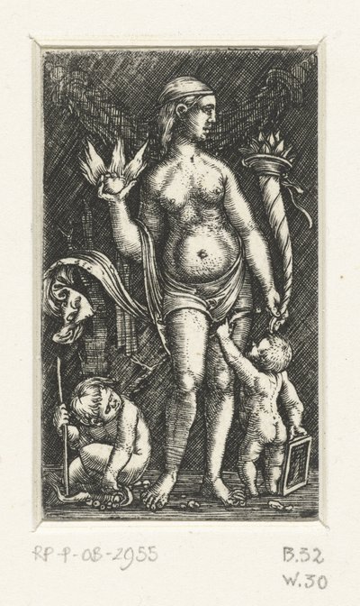 2 つの putti を持つ金星 作： Albrecht Altdorfer