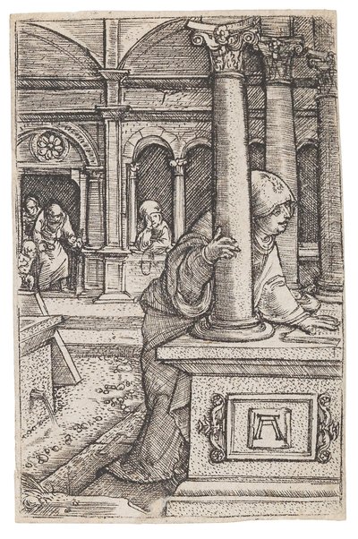 神殿で12歳のイエスを探す聖母マリア（1519年頃 作： Albrecht Altdorfer
