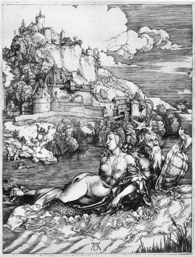 姫を連れ去る海の怪物、1500年、1936年 作： Albrecht Dürer