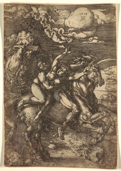 ユニコーンのプロセルピン誘拐 作： Albrecht Dürer