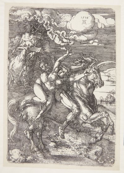 ユニコーンの拉致 作： Albrecht Dürer