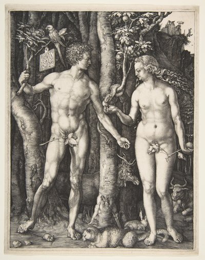 アダムとイブ、1504 作： Albrecht Dürer
