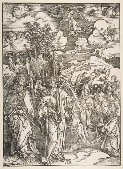 四つの風を抑制する天使たち.nd 作： Albrecht Dürer