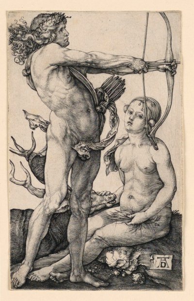 アポロとダイアナ 作： Albrecht Dürer