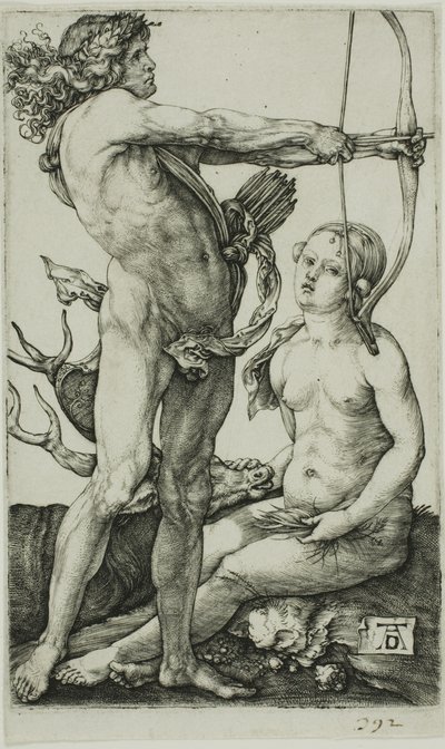 アポロとダイアナ 作： Albrecht Dürer