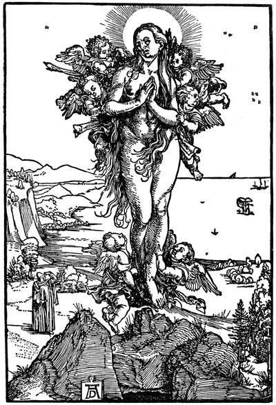 マリアマグダレナの昇天、1507-1510、1936 作： Albrecht Dürer