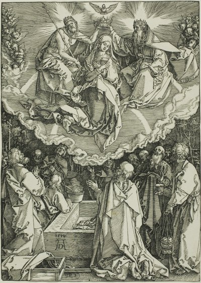 『聖母の生涯』より「聖母の被昇天と戴冠式」 作： Albrecht Dürer